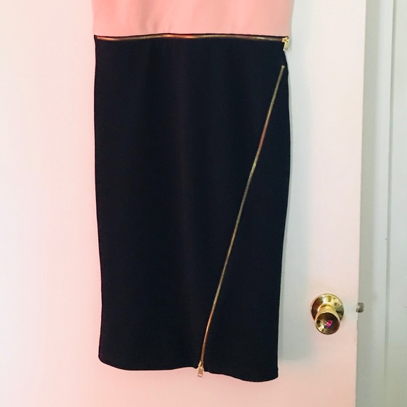 Spense pink and blue dress with zipper accent - Picture 6 of 6